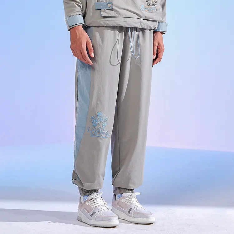 LAMLICKA Casual Pants Unisex Gray-4