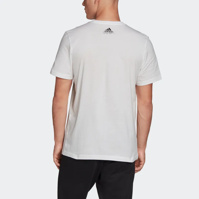 Adidas T Shirts Men White-4