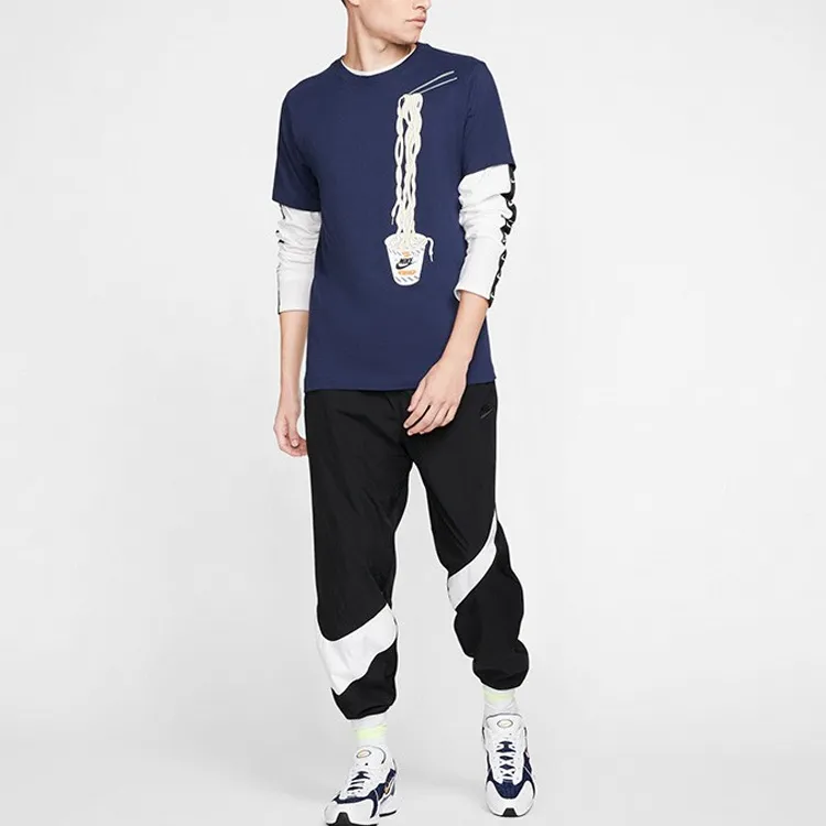 Nike T Shirts Men Blue-2