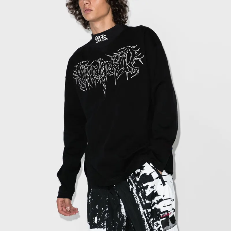 MIRACLE KILL Straight Long-Sleeved T-Shirt Men's-2