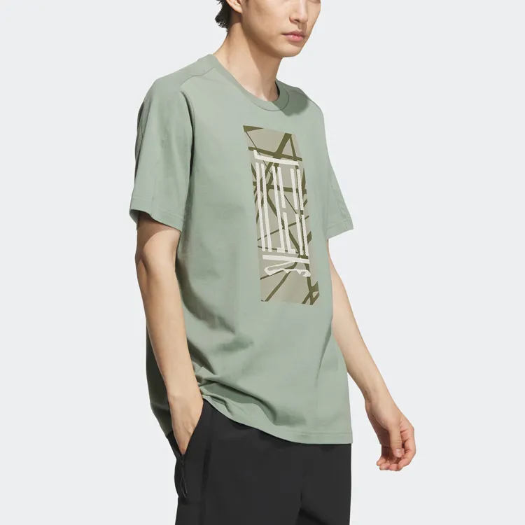 Adidas T Shirt Men's Dusty Green-2