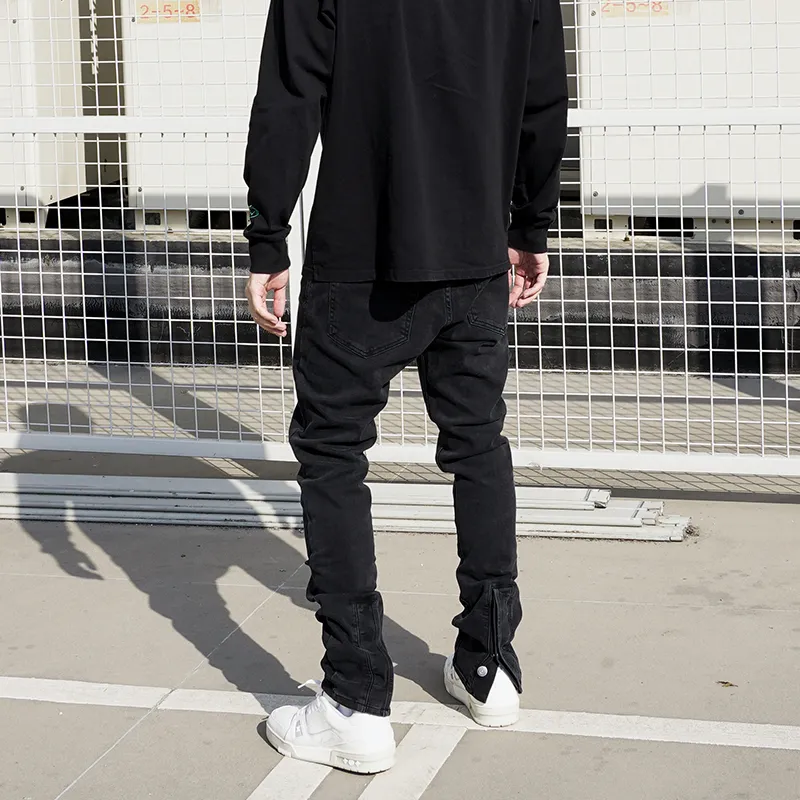 P.M.W FW21 Straight Jeans Men's Black-3