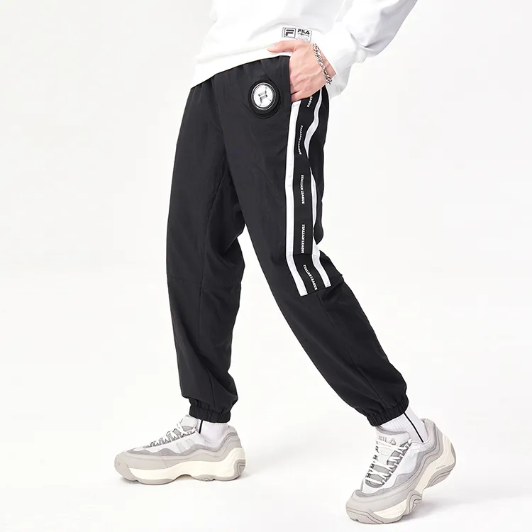 FILA FUSION Knitted Sports Pants Men's Pitch Black-2