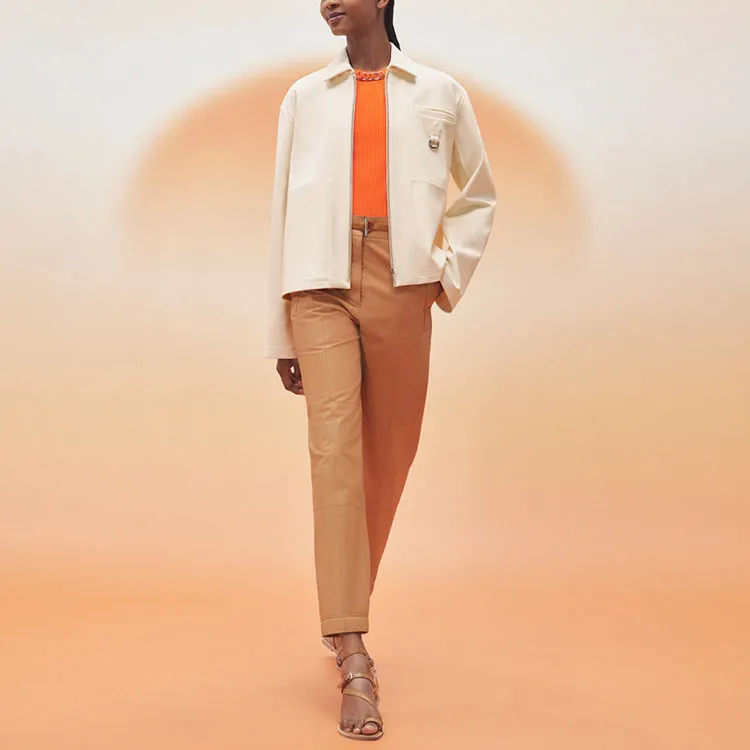 HERMES Jackets Women's Ecru-2