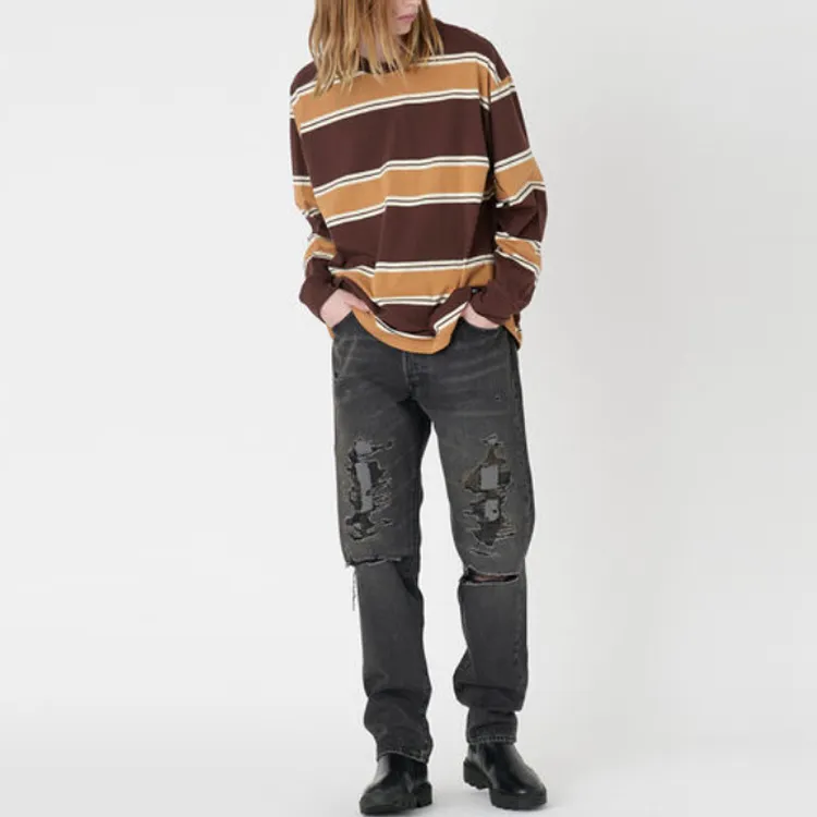 Levis T-Shirts Men Brown-Orange-3