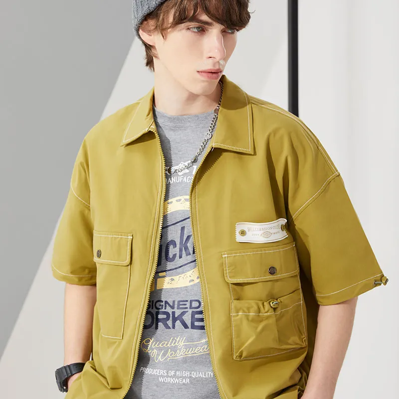 Dickies Utility Pocket Short-Sleeve Shirt 'Moss Green'-4
