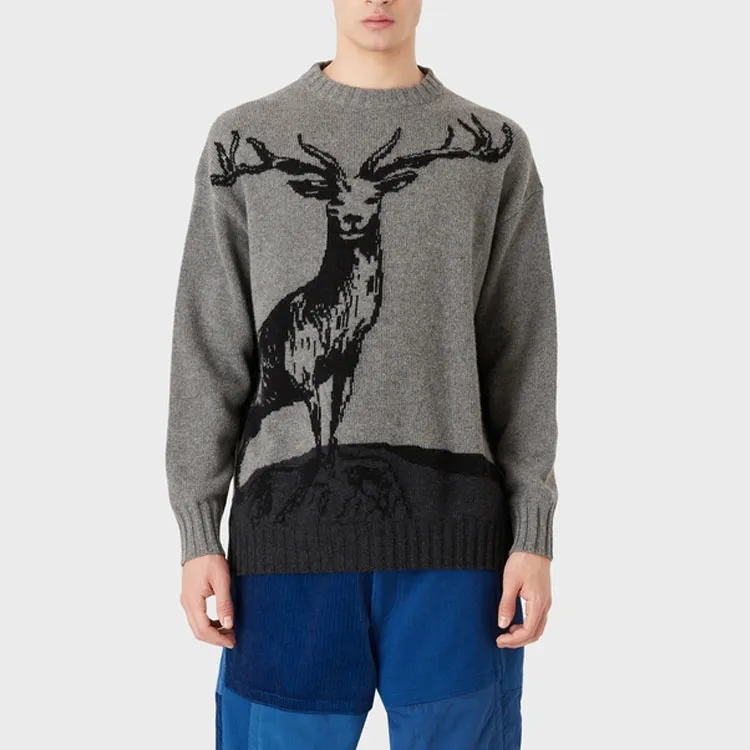 EMPORIO ARMANI Sustainable Collection Sweaters Men Gray-2