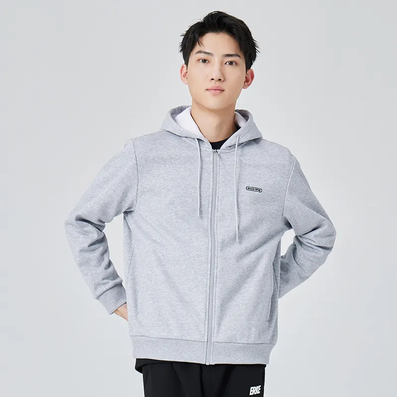 Erke Sweatshirts Men Bright Light Heather Gray-2