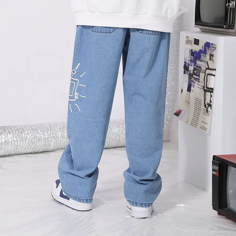 TVX Straight Jeans Unisex Denim Blue-3