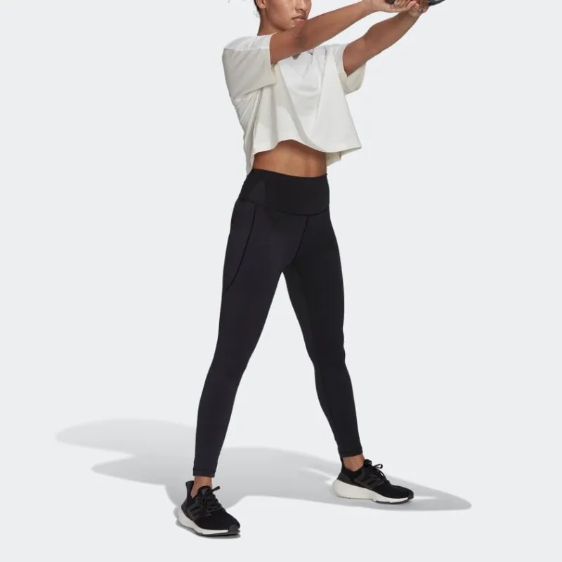 Adidas Crop Tops Women's Gray White-3