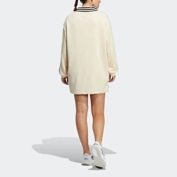 Adidas Long-Sleeved Dresses Women's Malted Yellow-2