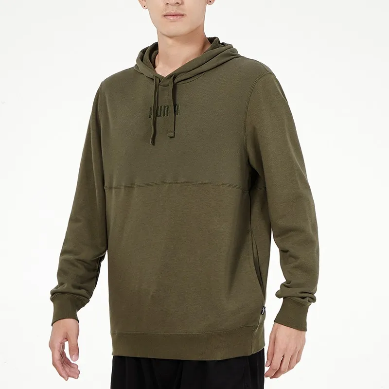 PUMA Sweatshirts Men Army Green-3