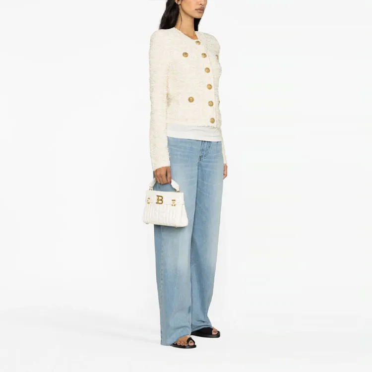BALMAIN SS23 Jackets Coats Women's Beige-3