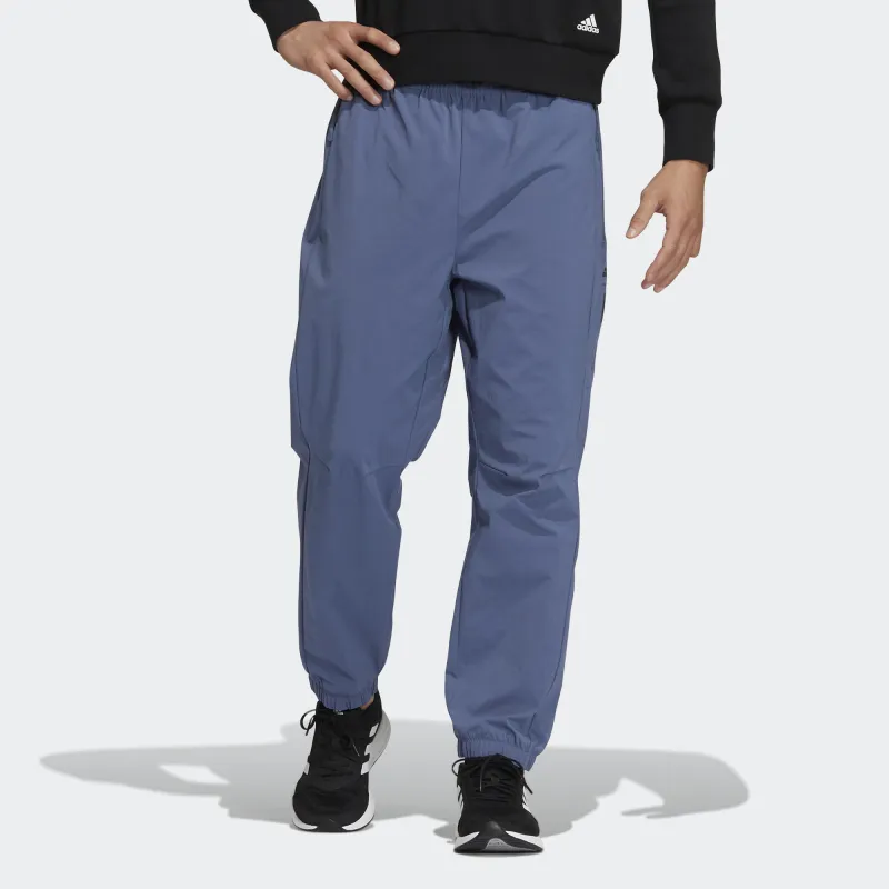Adidas Wuji Series Knitted Sweatpants Men Sky Blue-1