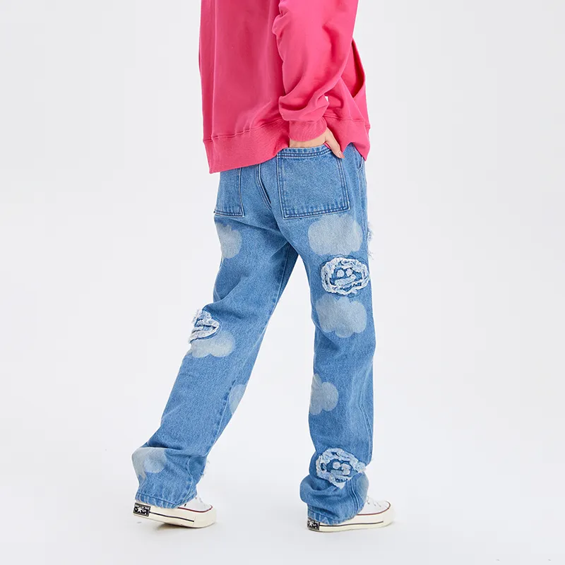 FPMZ Straight Jeans Unisex Denim Blue-3