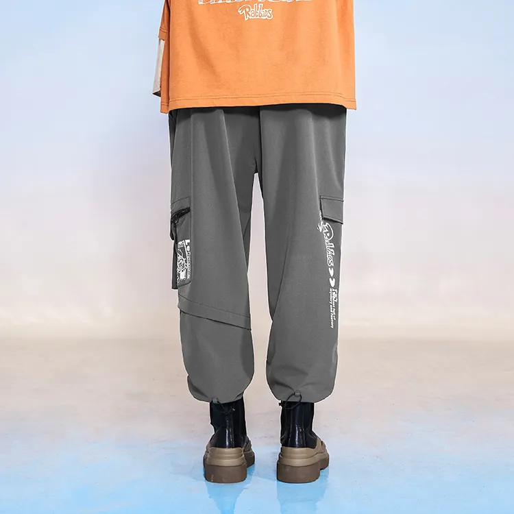 LAMLICKA Cargo Pants Unisex Gray-2