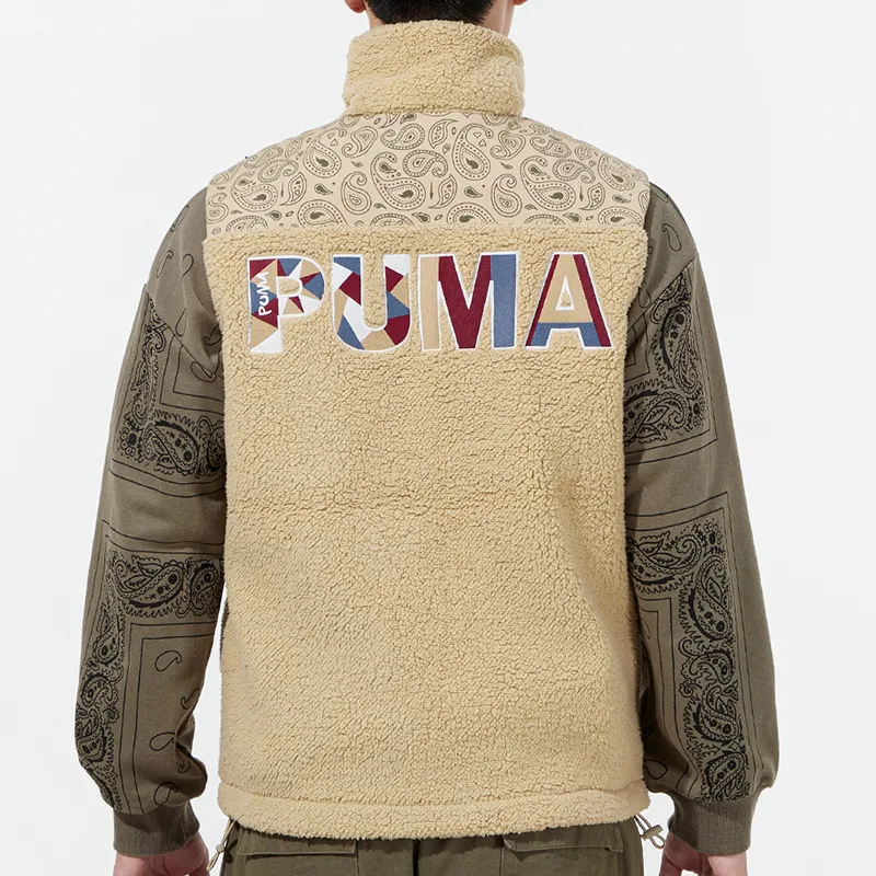 PUMA PAISLEY WOVEN Vests Men Khaki-3