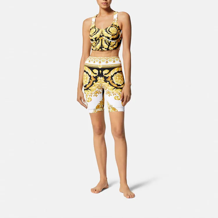 VERSACE Casual Shorts Women's Yellow-1