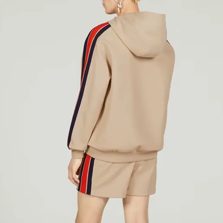 GUCCI Stripe detail Gg Hoodie-2