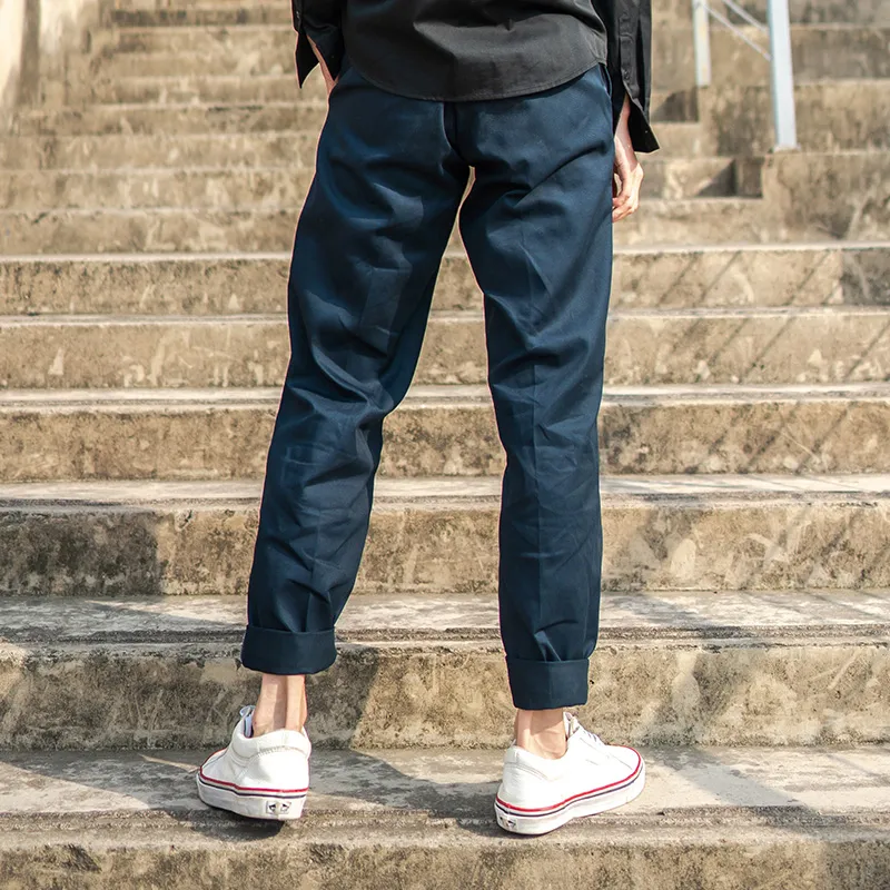 Dickies Casual Pants Unisex Dark Marine Blue-4