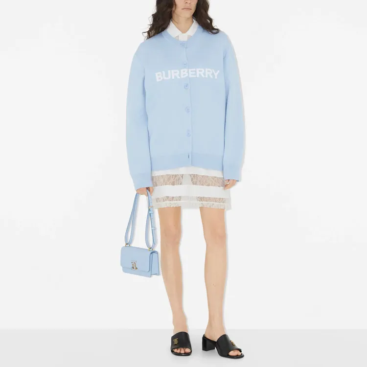 Burberry Logo Cardigan 'Blue'-1