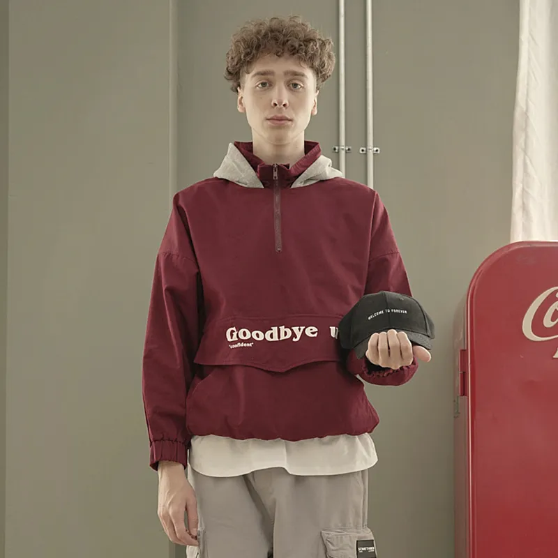 STNW Jackets Unisex Burgundy-2