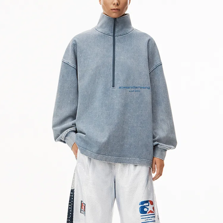 Alexander Wang Sweatshirts Men Biker Gray-1