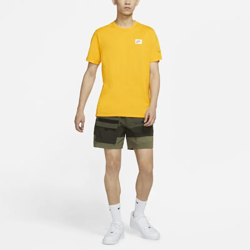 Nike T Shirts Men Gold-2