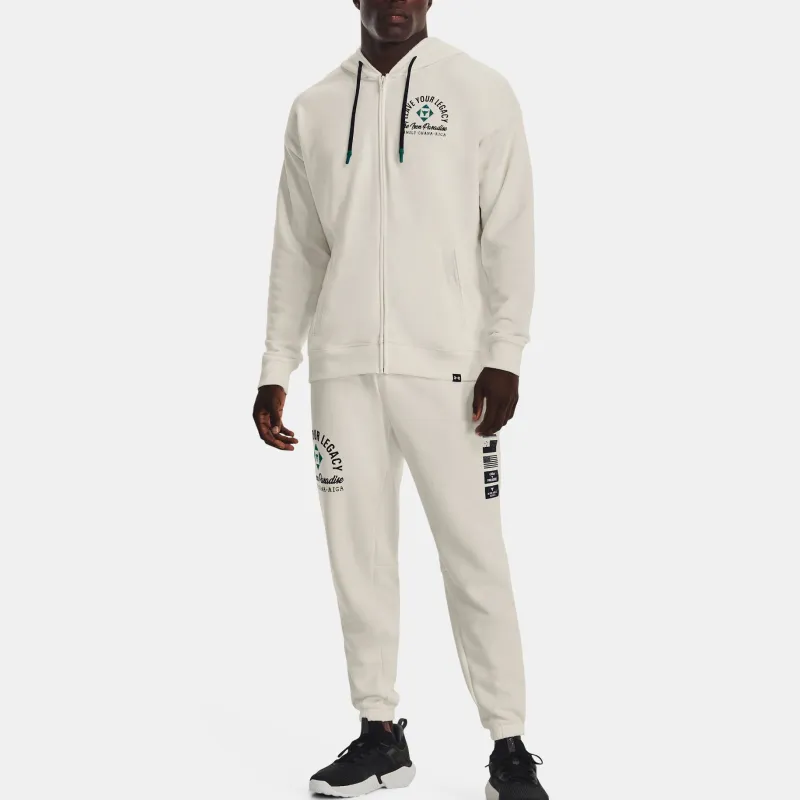 Under Armour Knitted Sweatpants Men's Ivory White-1