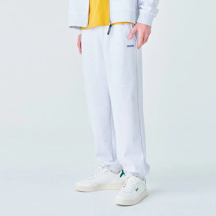 FILA Knitted Sweatpants Men Gray White-5