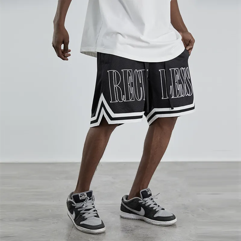 HARSH AND CRUEL Basketball Shorts Unisex-3
