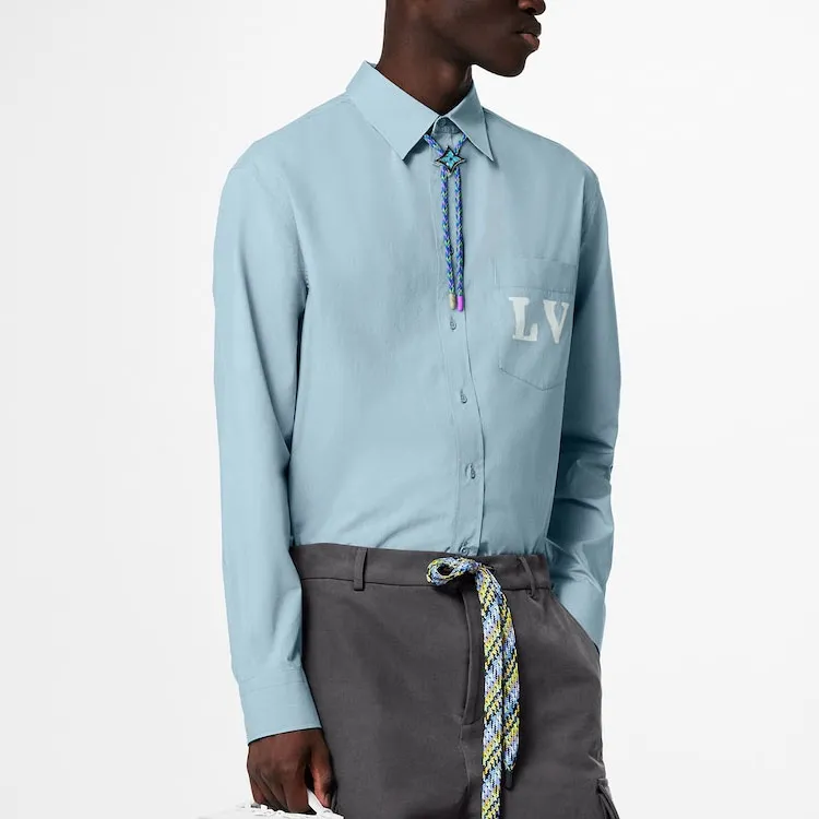 LOUIS VUITTON SS23 Shirt Men's Blue-3