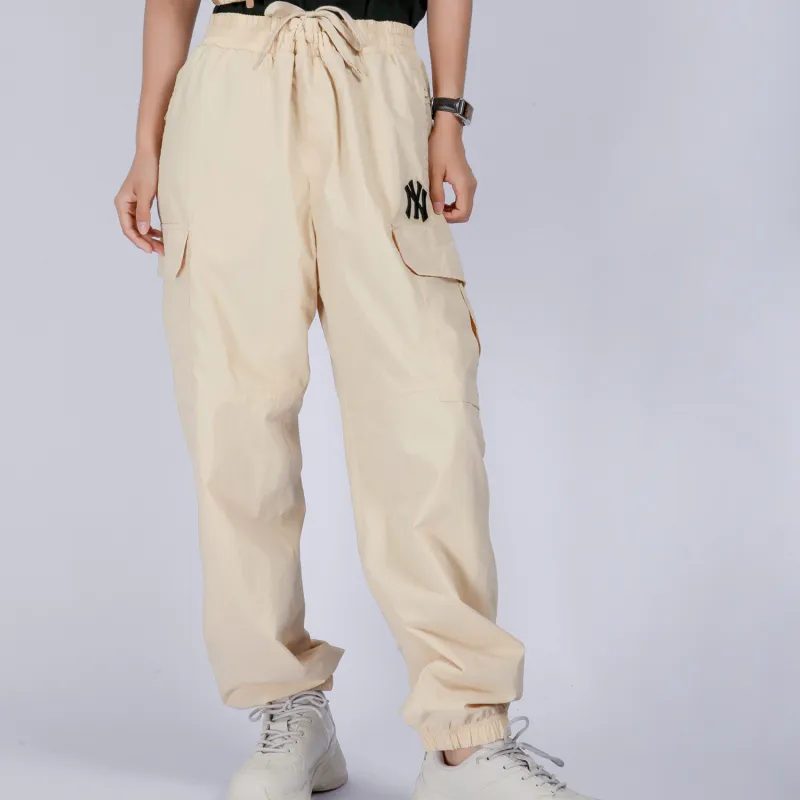 MLB New York Yankees Knitted Sweatpants Unisex Beige-2