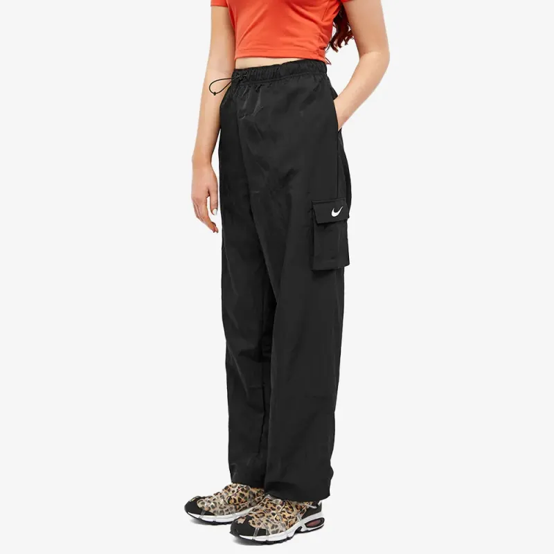 Nike Women's High Rise Woven Cargo Pants Black/White-6