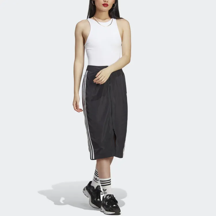 Adidas Originals Casual Long Skirts Women's Black-1