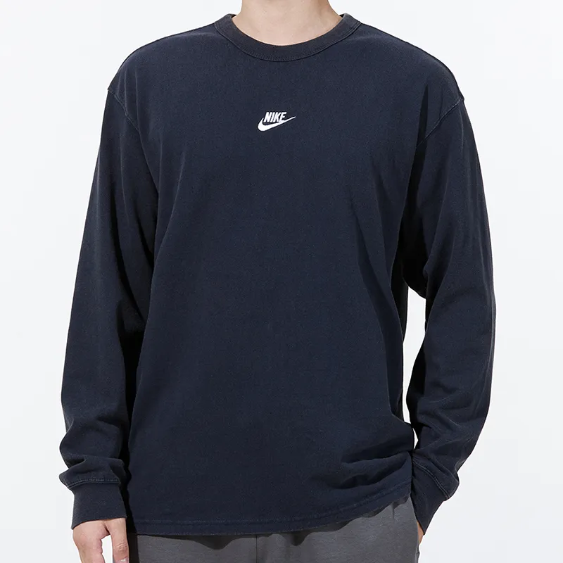 Nike T Shirts Men Navy Blue-2