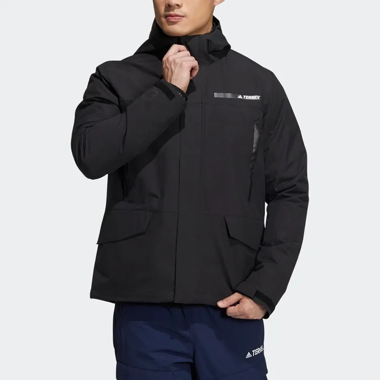 Adidas Down Jackets Men Black-4