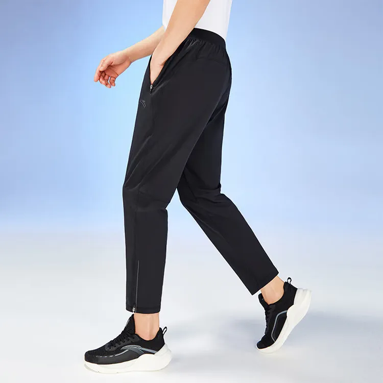 ANTA Running Collection Casual Pants Men Black-4