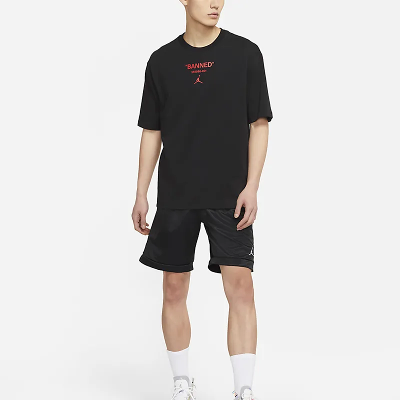 Jordan T Shirts Men Black-2
