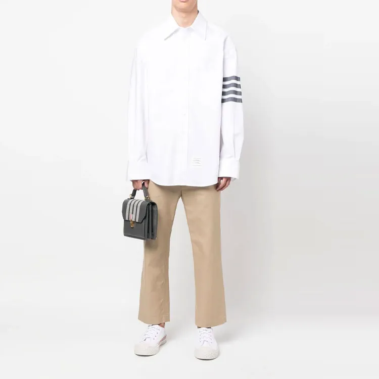 THOM BROWNE 4 Bar Stripe Shirt-1