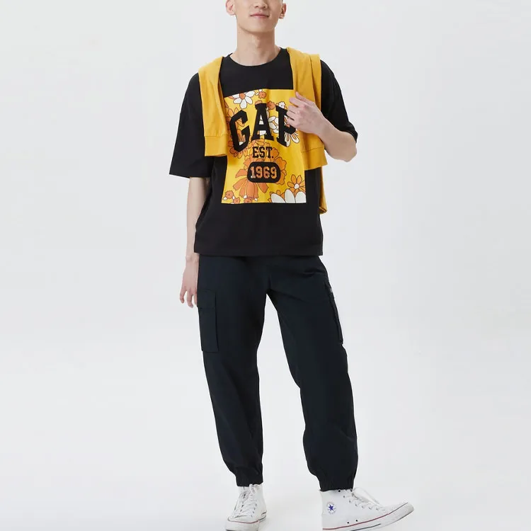 GAP SS23 T-Shirts Unisex Black-1
