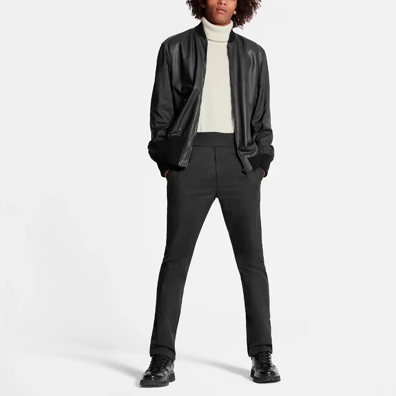 LOUIS VUITTON Reversible Leather Nylon Jacket-1