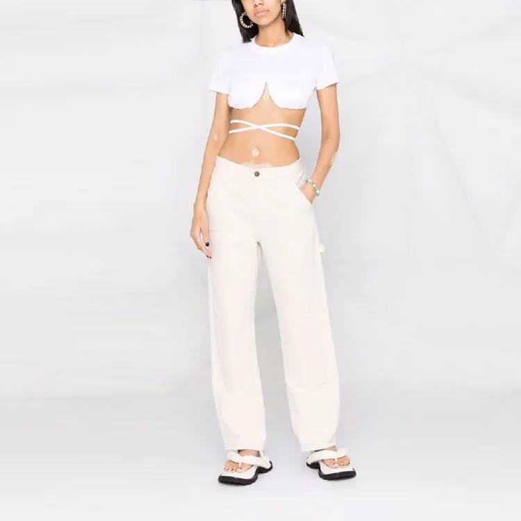 Jacquemus Le T Shirt Baci Cropped Top-1