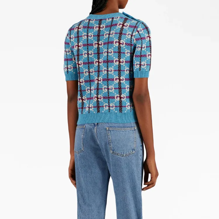 GUCCI SS23 Knitwear Women's Lake Blue-3