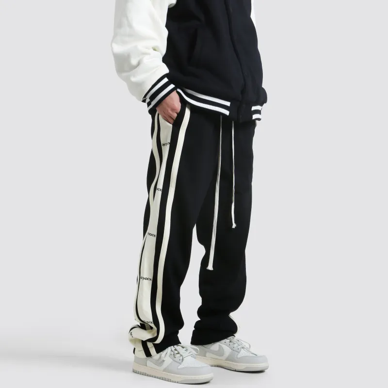A Chock Knitted Sweatpants Unisex Black-5