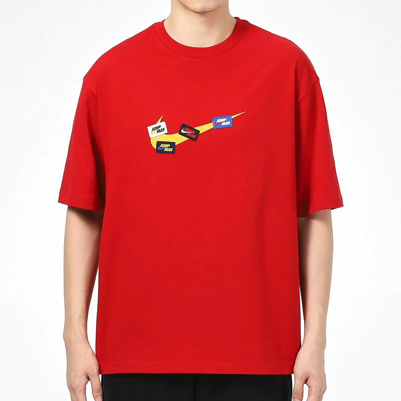 Jordan Air T Shirts Men Red-2