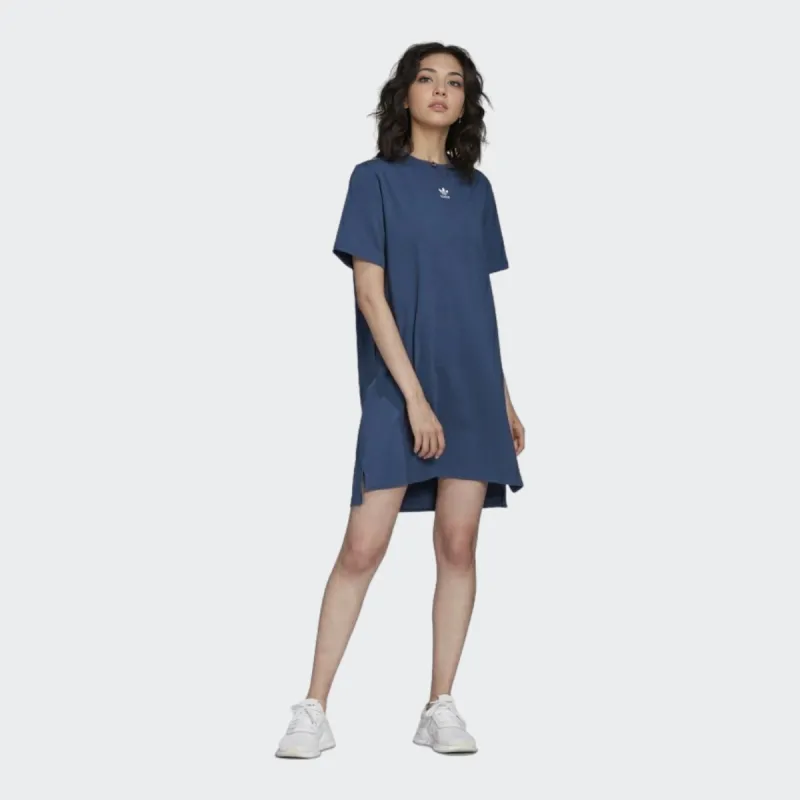 Adidas Originals Short Sleeved Dresses Women's Dark Blue-2