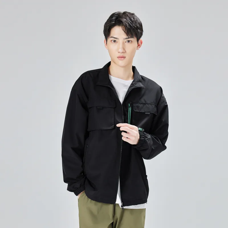 Erke Trench Coats Men Jet Black-4