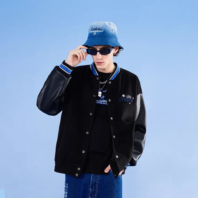 LAMLICKA Baseball Jerseys Unisex Black-2