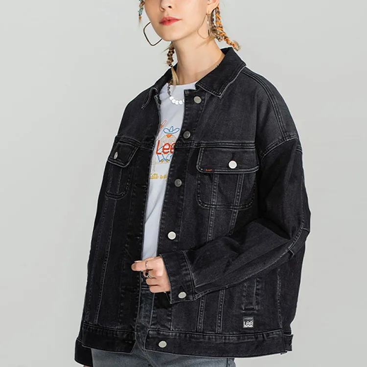 Lee Jackets Women's Black Gray Color-4